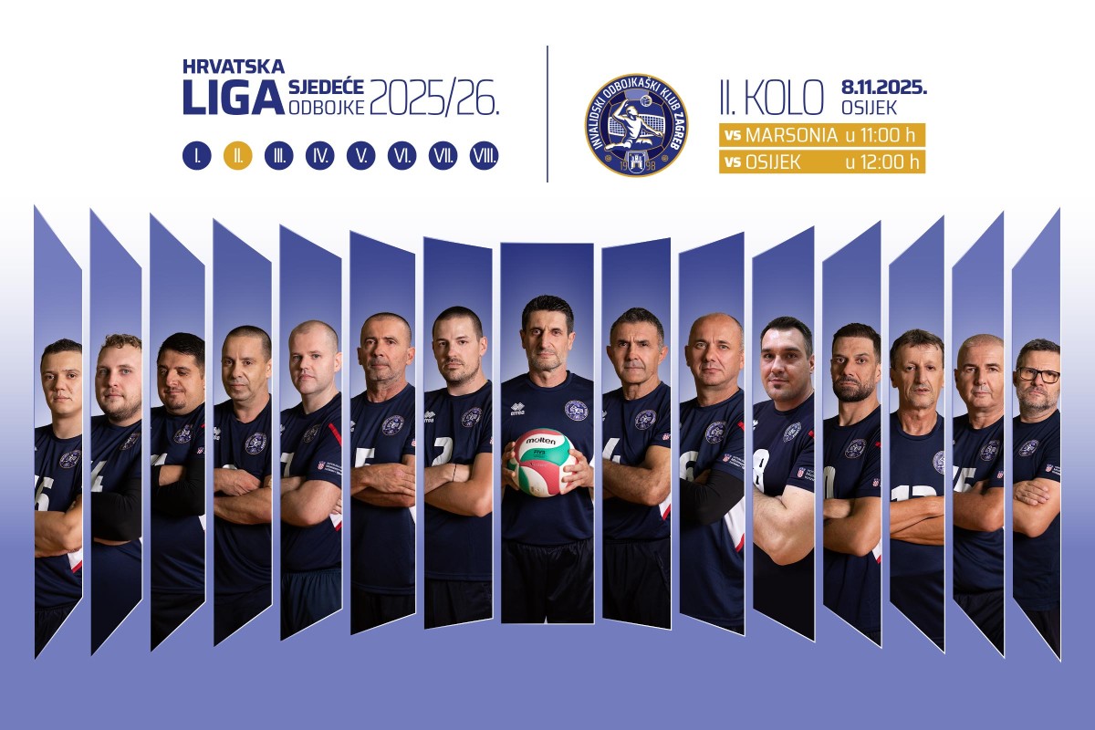 IOK Zagreb HLSO 2025/26. 2. kolo sjedeća odbojka
