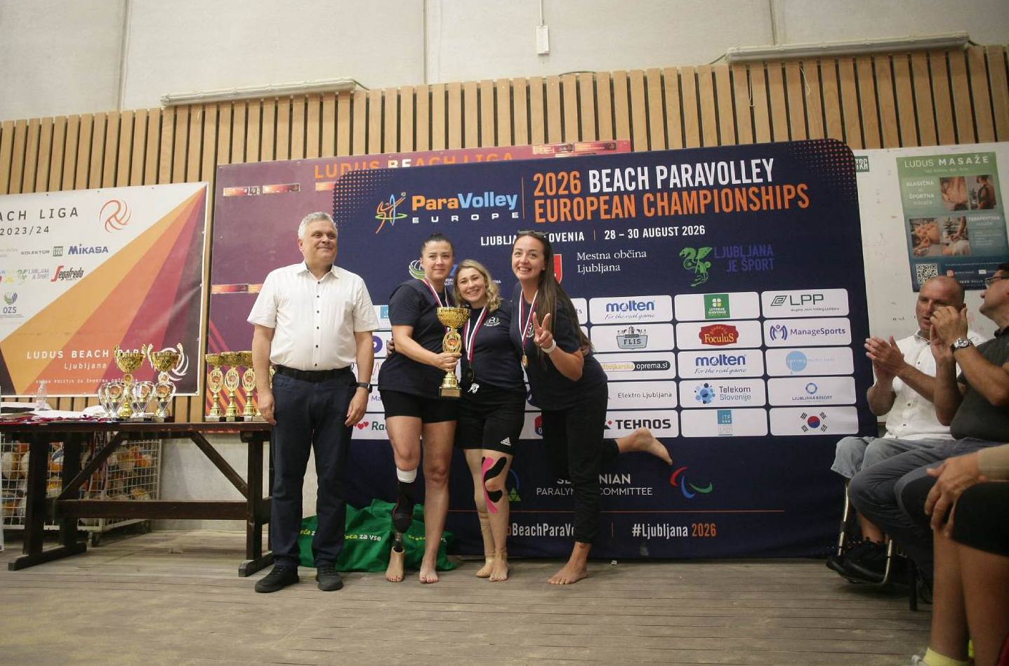 Ljubljana Beach Paravolley POK Hrabri 1 zlato
